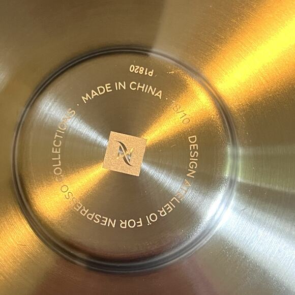 Nespresso View Atelier Design Collection Espresso Set of 2 Glasses + Saucers NIB - Picture 8 of 16